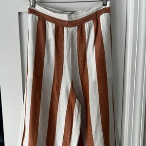 Madewell wide leg linen culottes Size M